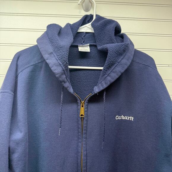 Carhartt Midweight Hooded Zip-Front Sweatshirt Size XL - Picture 3 of 9